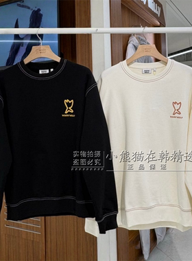 Wacky willy火柴人专柜正品春夏新款复古明线圆领卫衣WA2601CR15