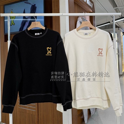 Wacky willy火柴人专柜正品春夏新款复古明线圆领卫衣WA2601CR15