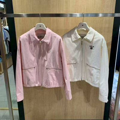 Satur韩国专柜正品26春款女短款夹克短外套