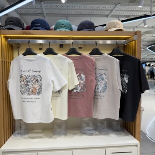 Snowpeak雪峰正品春季新款露营风女款休闲短袖T恤S26MWFTS71