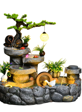 养鱼景观家居庭院流水摆件