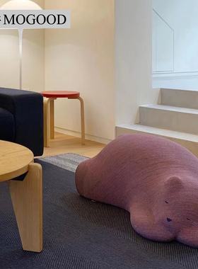 Resting bear趴趴熊懒人沙发落地儿童摆件榻榻米矮墩酣睡熊抱枕