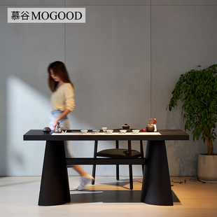 岩板茶台 轻奢茶盘茶桌一体现代简约客厅阳台家用高级感办公室中式