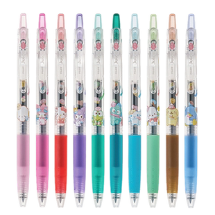 日本PILOT百乐笔三丽鸥联名juice果汁笔库洛米凯蒂猫0.5mm黑笔美乐蒂按动中性笔可换替芯8EF子弹头彩色