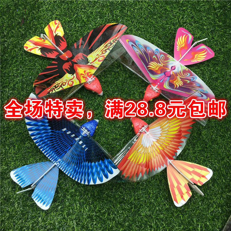 新款电动鲁班飞鸟 扑翼鸟大号飞鸟 充电电动飞机360度盘旋仿真鸟图片