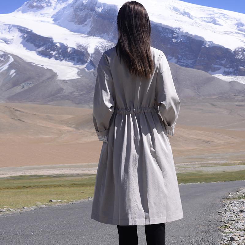 梵多妮中长款风衣女知识分子廓形