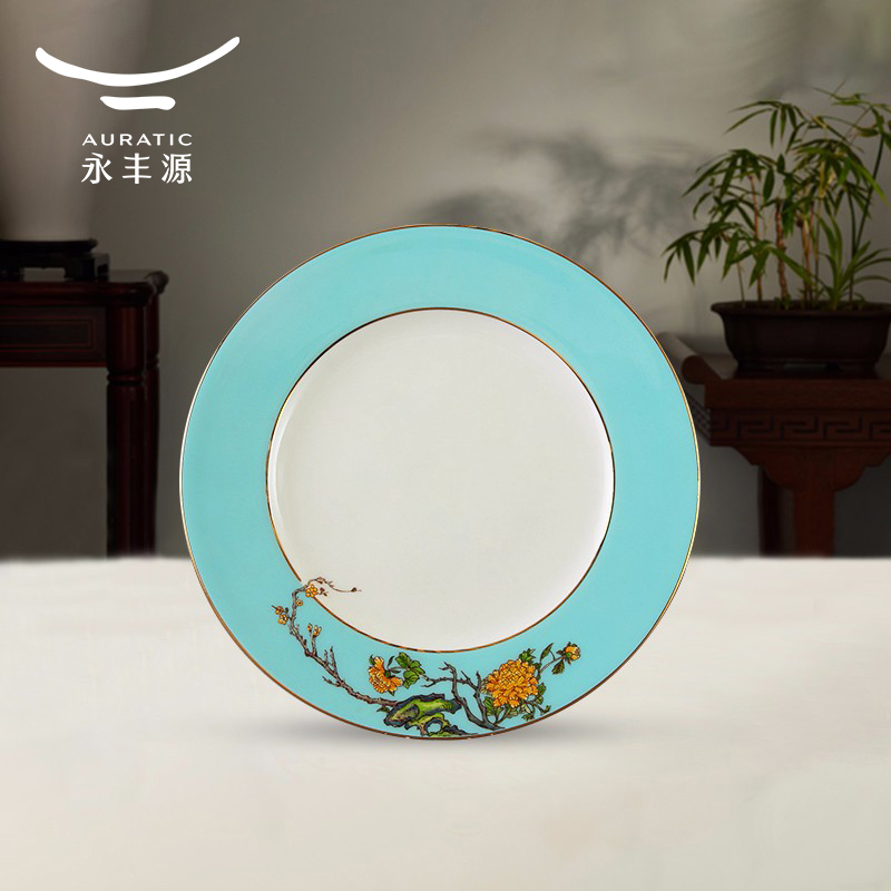 永丰源西湖蓝餐具散件平盘/汤盘/展示盘/骨碟/西餐盘（安全包装）