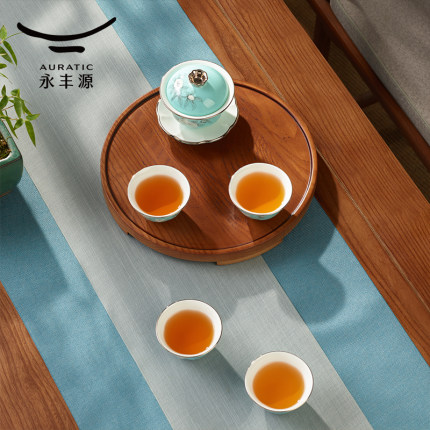 永丰源 手绘蓝6头/7头茶具 陶瓷功夫盖碗茶壶茶杯 精致茶具礼盒