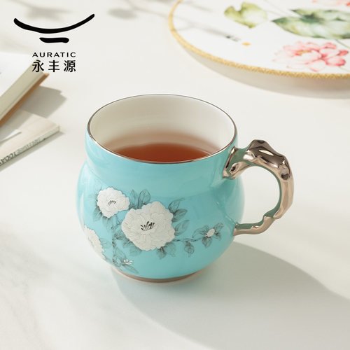 永丰手绘四件套盖杯高档轻奢