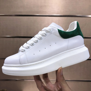 邦家尼真皮欧洲站男鞋男板鞋情侣女鞋潮牌单鞋小白鞋男厚底增高G