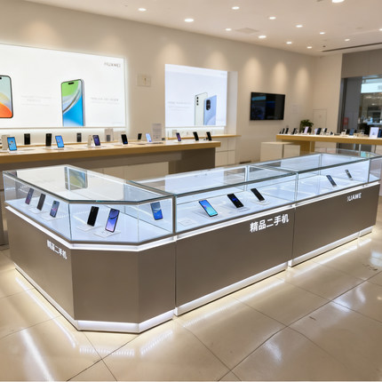 新款手机展示柜展示柜玻璃手表珠宝饰品眼镜黄金手机柜台体验台