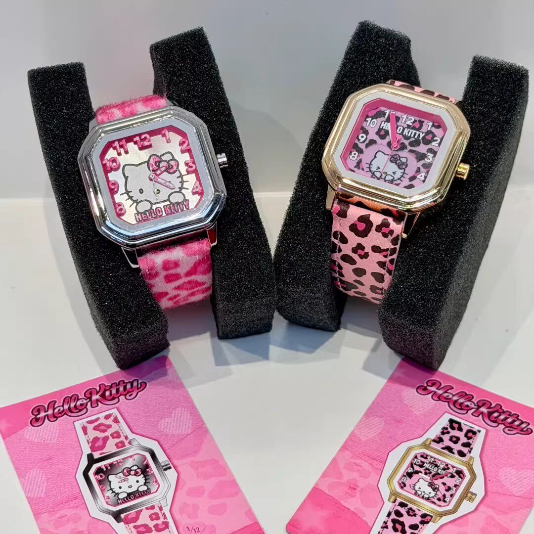 【现货】正版HelloKitty甜心豹表盲盒手表潮玩豹纹手表可爱礼物