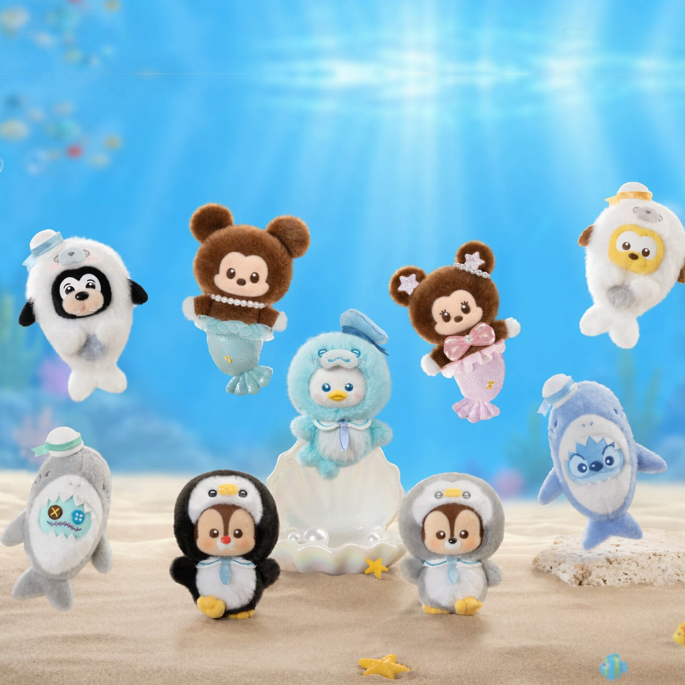TOPTOY深海童话系列毛绒挂件盲盒
