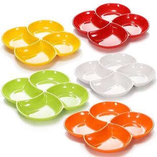 葱姜蒜分格盘餐盘家用盘子菜盘分隔配菜厨房配料多格分装大人备餐