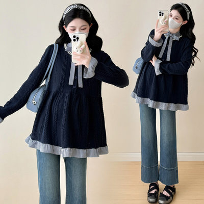 孕妇装秋季新款时尚洋气百搭上衣