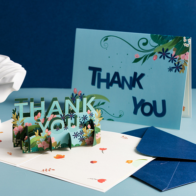 高档3d立体商务贺卡感恩节教师节