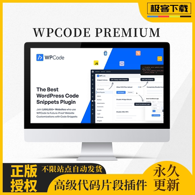WPCode Premium Wordpress代码片段管理高级插件