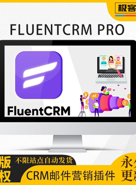 FluentCRM Pro插件 Wordpress自动化CRM邮件营销工具原版激活