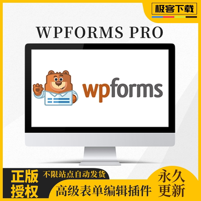 WPForms Pro英文原版+汉化表单插件 Wordpress拖拽式表单生成器