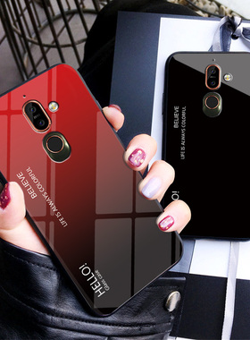 NOKIA诺基亚7 Plus|TA-1062/1055软胶钢化玻璃膜防摔手机壳保护套