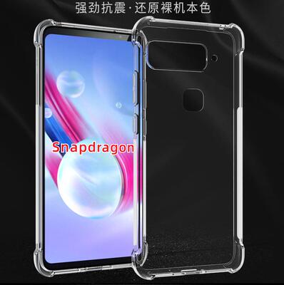华硕软硅胶简约透明四角气囊防摔