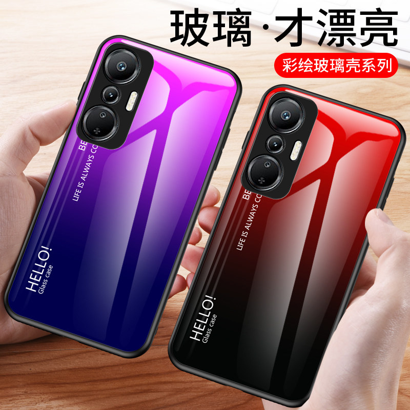 Infinix传音Hot 20S|X6827个性软硅胶防爆钢化玻璃手机壳保护套女