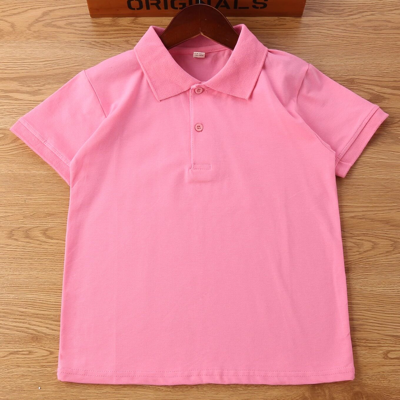 夏季粉色校服短袖POLO衫半袖T恤男女童运动上衣小学生班服校服