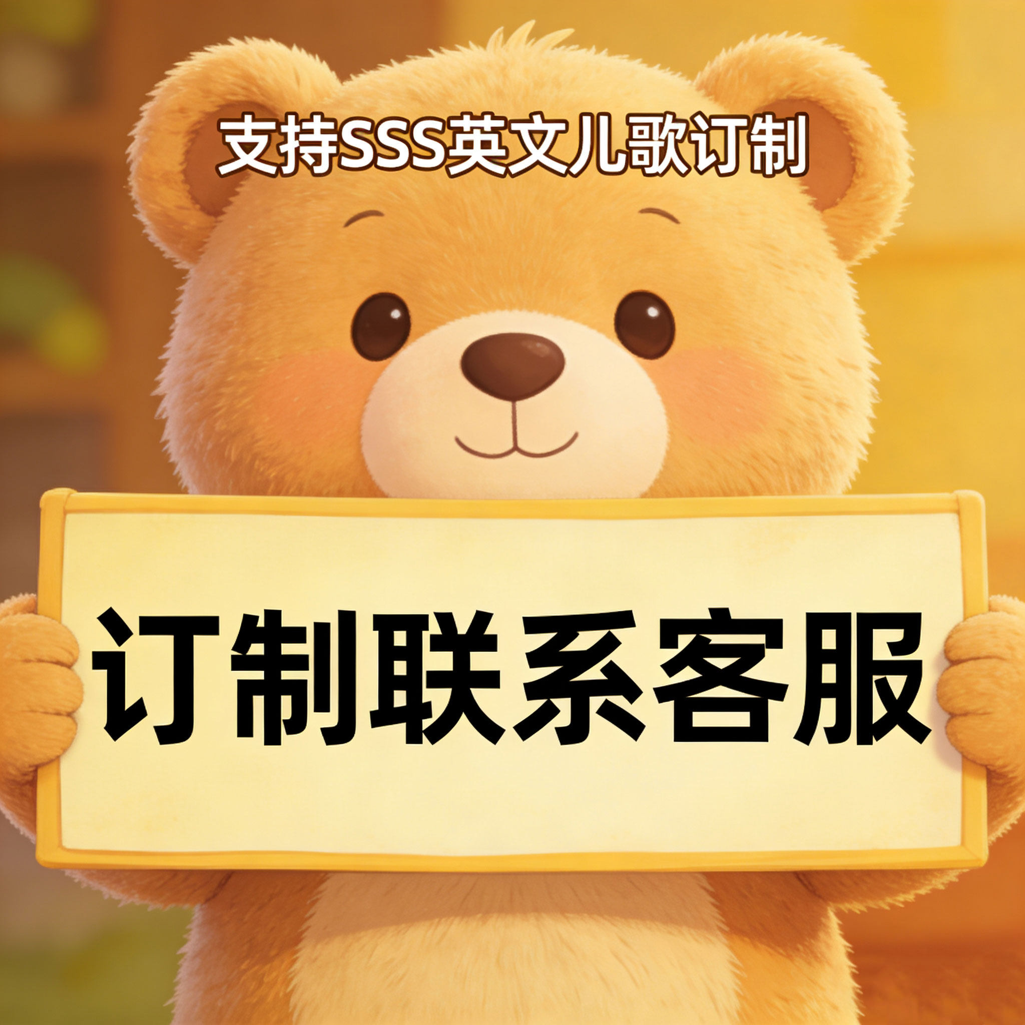 【定制】SSS英文儿歌来图定制