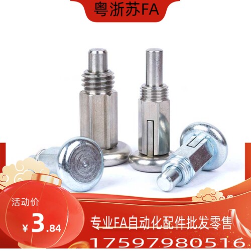 分度销 分度螺栓 定位销 RS M10*1-6 M12*1.75-7 旋钮柱塞 VCN231