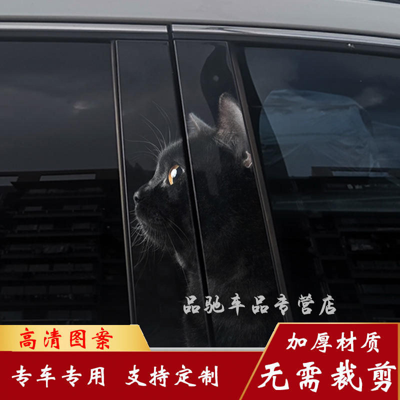 蔚来中柱贴B柱彩绘贴片无需裁剪