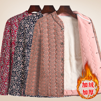 中老年妈妈装冬季棉衣外套