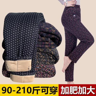 加厚大码宽松高腰棉裤妈妈装