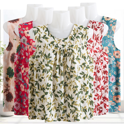 中老年妈妈冰丝T恤女夏季