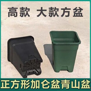 正方形加仑控根盆青山盆塑料花盆环保树脂厚款绿萝盆月季花盆阳台