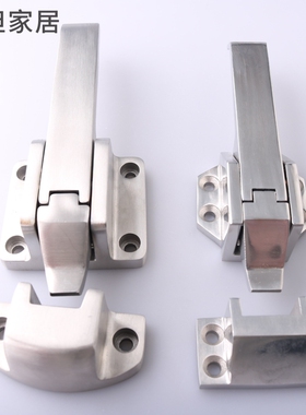 DK615-2A-4不锈钢搭扣锁拉手方形广式冷冻库雪冰柜门把手工业设备