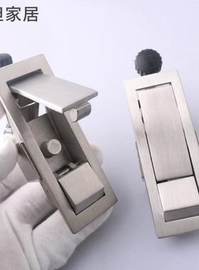 MS708不锈钢平面弹跳锁配电箱机柜门锁空压机锁开关柜门锁工业锁