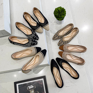 镂空飞织王妃鞋女2024新款夏秋季编平底小方头飞织透气外贸女单鞋
