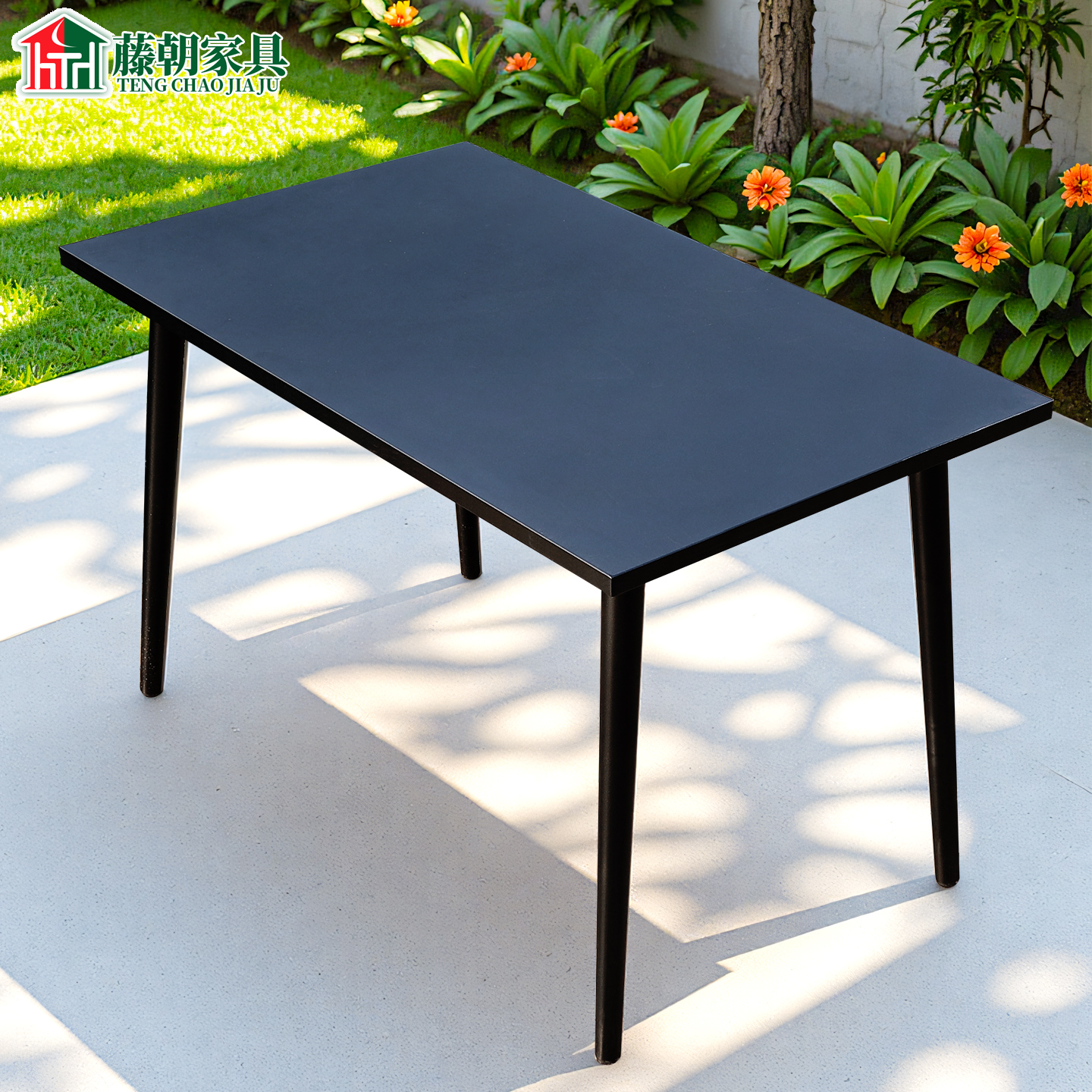 铁艺桌子室外庭院餐饮玻璃小茶几