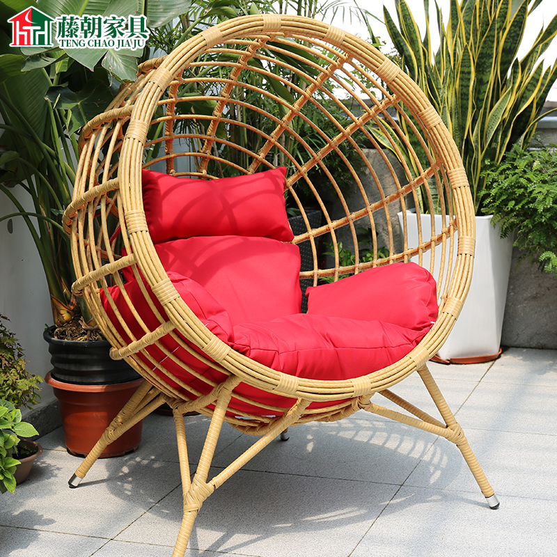 藤朝阳台轻奢藤椅懒人沙发