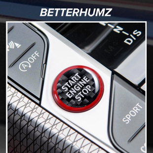 适用宝马1235系i3i4x3x4x5z4改装 饰贴车内饰用品 碳纤维一键启动装