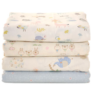 纯棉精梳柔软双层纯棉纱布料/宝宝床品 浴巾制衣面料/新疆长绒棉