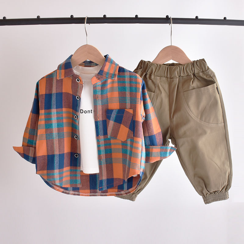 显白款,男童长袖衬衫春秋韩版潮