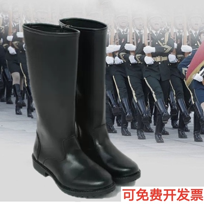 仪仗队高筒马靴大帅军阀靴男女阅兵皮靴话剧升旗靴子骑马演出服鞋