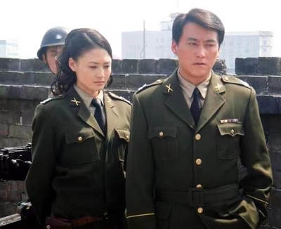 翻领女男款民国军官表演服黄埔军校制服美式教官服饰国军演出服