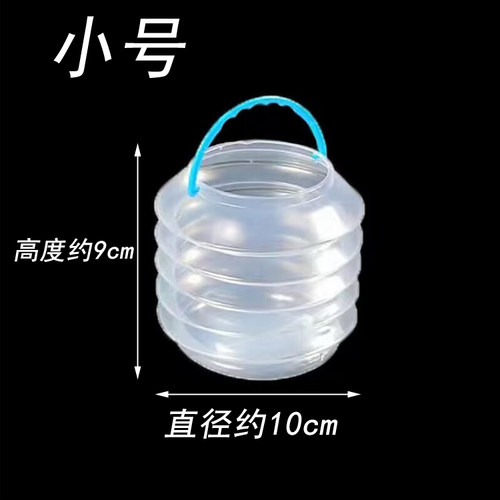 透明折叠洗笔筒小学生美术水粉水彩画笔洗带海绵折叠伸缩清洗水桶