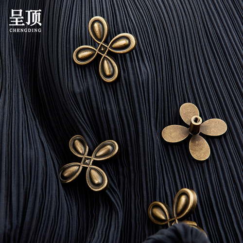 四叶草柜门抽屉儿童房黄铜拉手