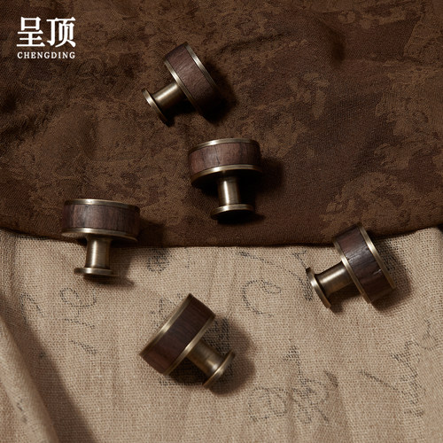 呈顶宋氏美学古铜胡桃木单孔拉手