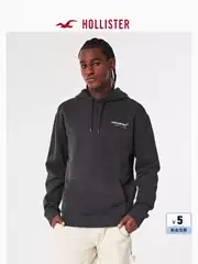 Hollister Spring Couple Fleece Black McLaren Hooded Sweatshirt Men's Women's KI322-3183