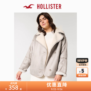 KI344 5001 仿羊羔絨巴恩風復古夾克外套女裝 Hollister25春季