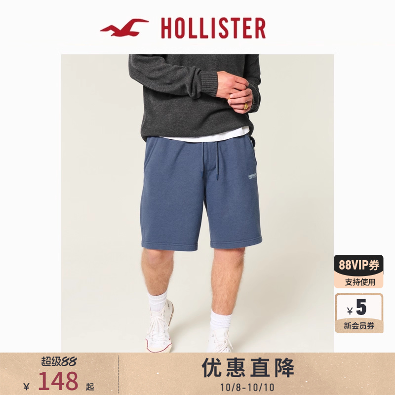 Hollister25夏季新款baggy泽西风经典LOGO运动短裤男装328-5243